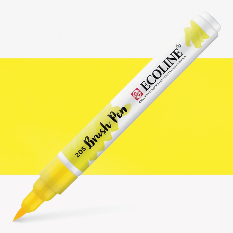 Talens : Ecoline : Fırça Uçlu Kalem : Lemon Yellow (Primary)