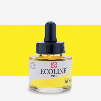 Talens : Ecoline : Sıvı Sulu Boya : 30 ml : Lemon Yellow (Primary)