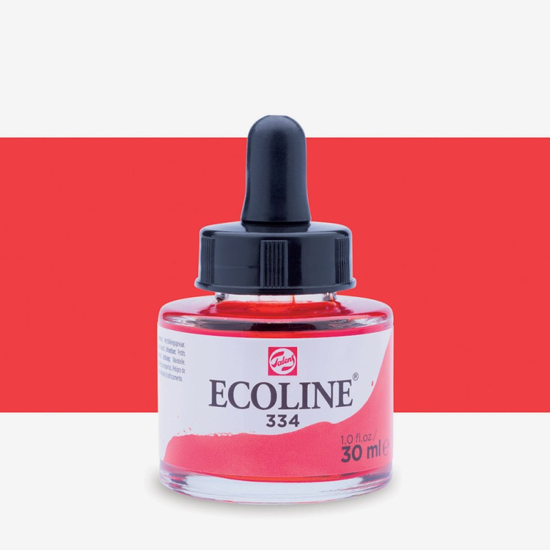 Talens : Ecoline : Sıvı Sulu Boya : 30 ml : Scarlet