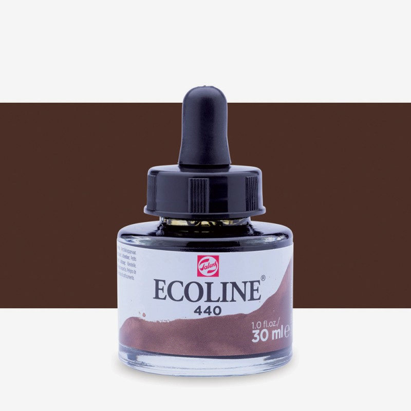 Talens : Ecoline : Sıvı Sulu Boya : 30 ml : Sepia Deep