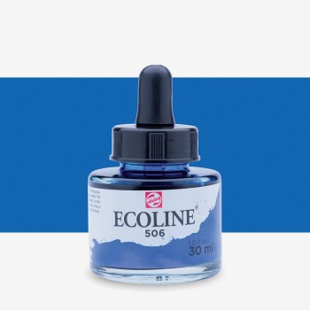 Talens : Ecoline : Sıvı Sulu Boya : 30 ml : Ultramarine Deep