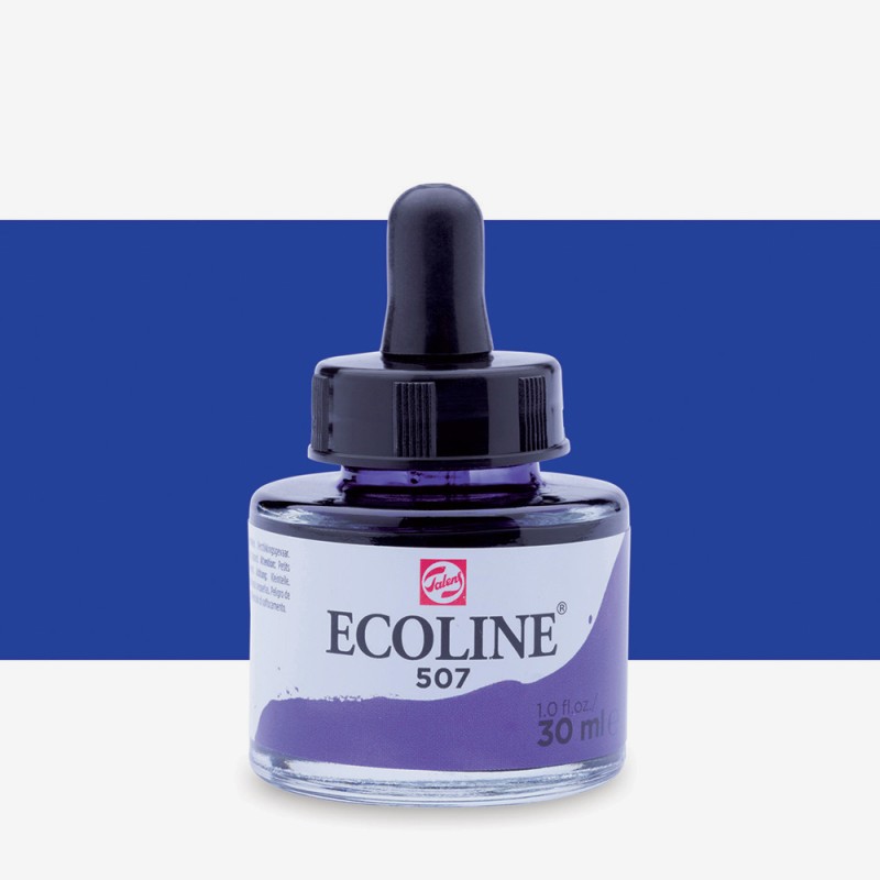 Talens : Ecoline : Sıvı Sulu Boya : 30 ml : Ultramarine Violet