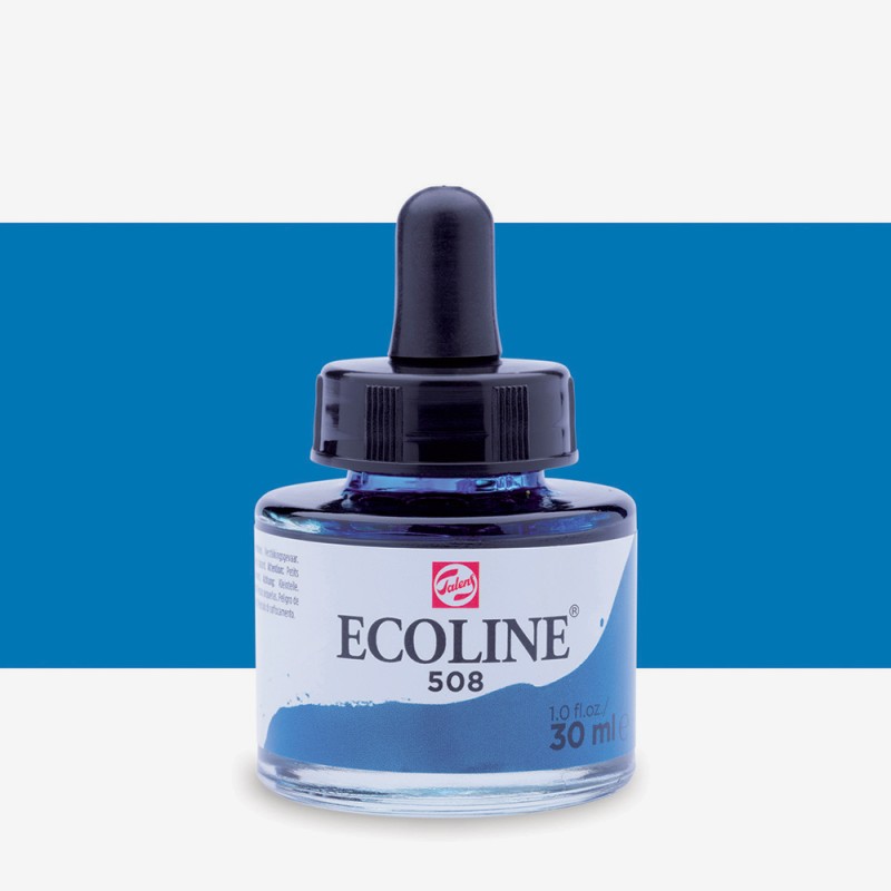 Talens : Ecoline : Sıvı Sulu Boya : 30 ml : Prussian Blue