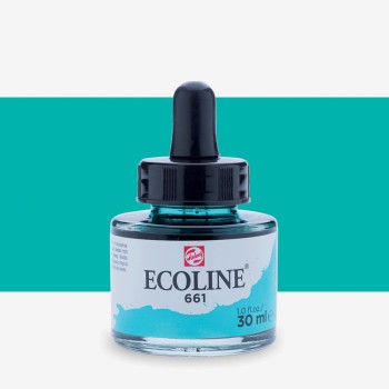Talens : Ecoline : Sıvı Sulu Boya : 30 ml : Turquoise Green
