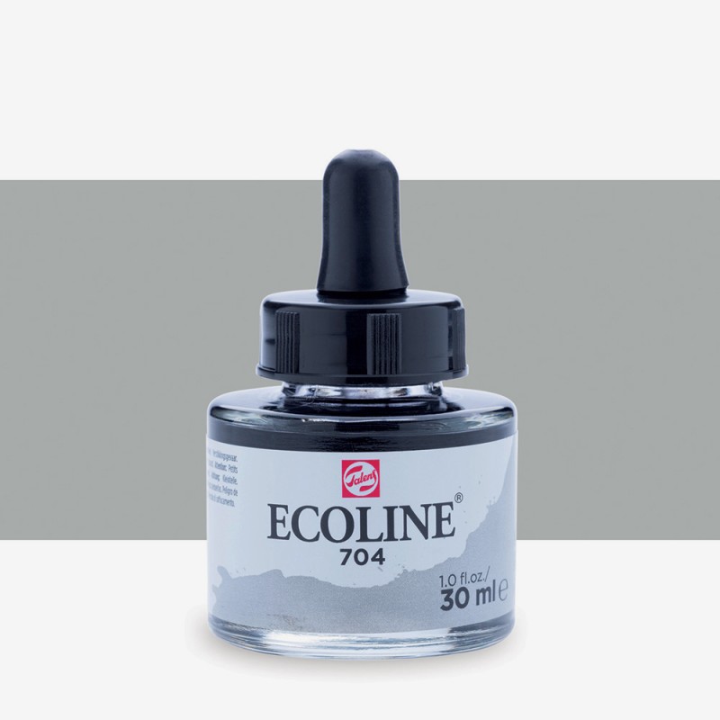 Talens : Ecoline : Sıvı Sulu Boya : 30 ml : Grey
