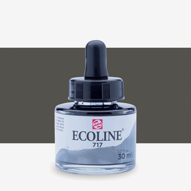 Talens : Ecoline : Sıvı Sulu Boya : 30 ml : Cold Grey