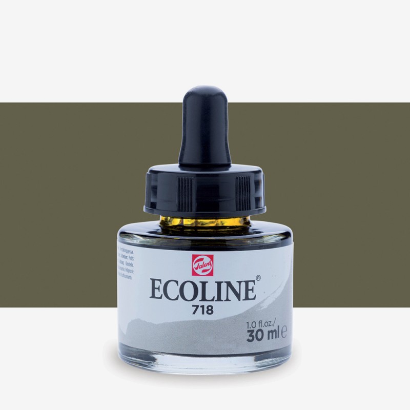 Talens : Ecoline : Sıvı Sulu Boya : 30 ml : Warm Grey