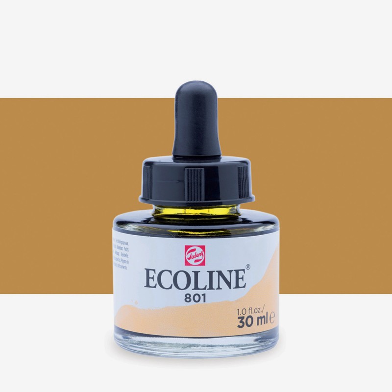 Talens : Ecoline : Sıvı Sulu Boya : 30 ml : Gold