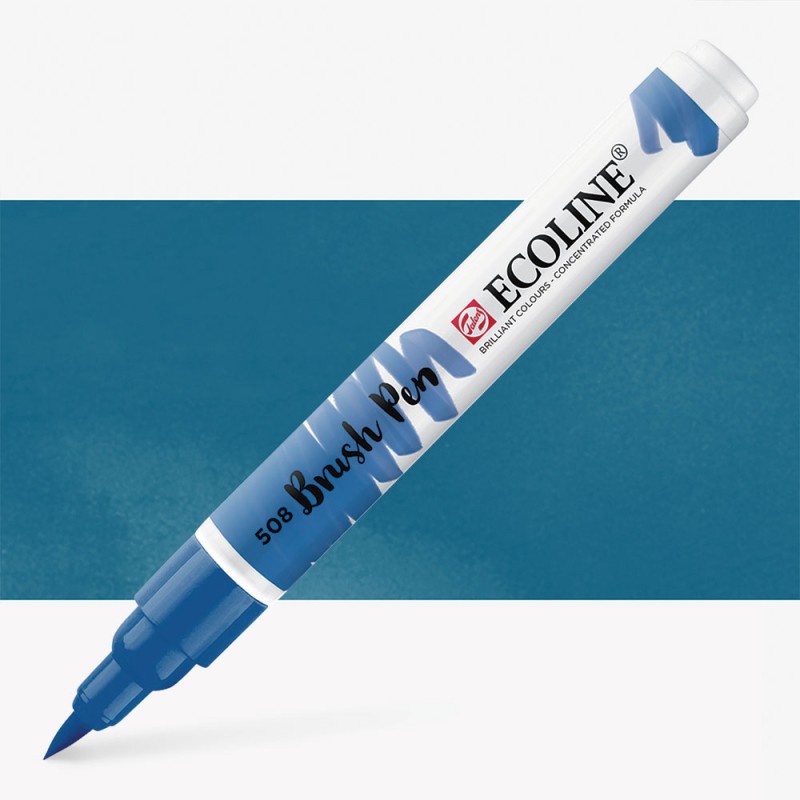 Talens : Ecoline : Fırça Uçlu Kalem : Prussian Blue