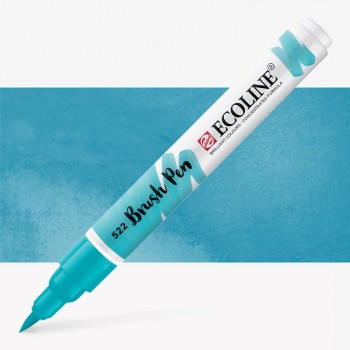 Talens : Ecoline : Fırça Uçlu Kalem : Turquoise Blue