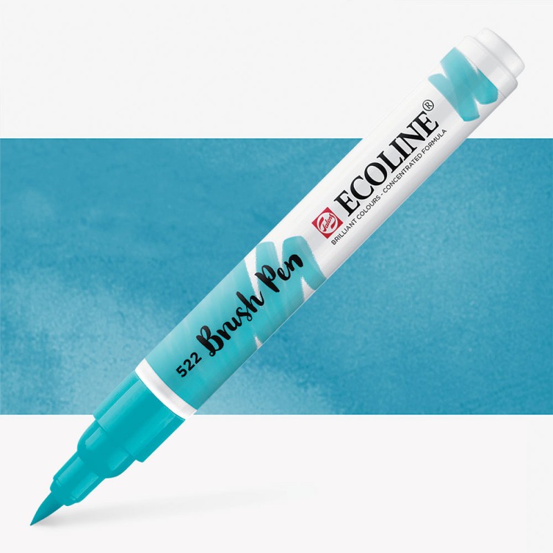 Talens : Ecoline : Fırça Uçlu Kalem : Turquoise Blue