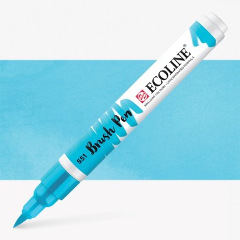 Talens : Ecoline : Fırça Uçlu Kalem : Sky Blue Light