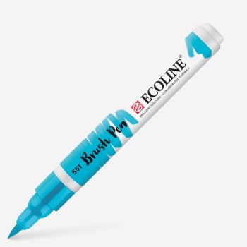 Talens : Ecoline : Fırça Uçlu Kalem : Sky Blue Light