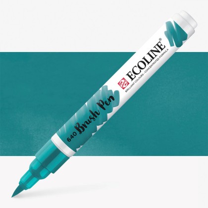 Talens : Ecoline : Fırça Uçlu Kalem : Bluish Green