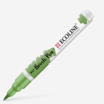 Talens : Ecoline : Fırça Uçlu Kalem : Bronze Green