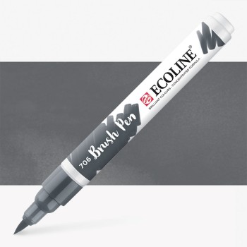 Talens : Ecoline : Fırça Uçlu Kalem : Deep Grey