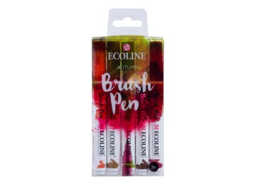 Talens : Ecoline : Fırça Uçlu Kalem Seti : 5 Renk : Autumn