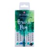 Talens : Ecoline : Fırça Uçlu Kalem Seti : 5 Renk : Green Blue