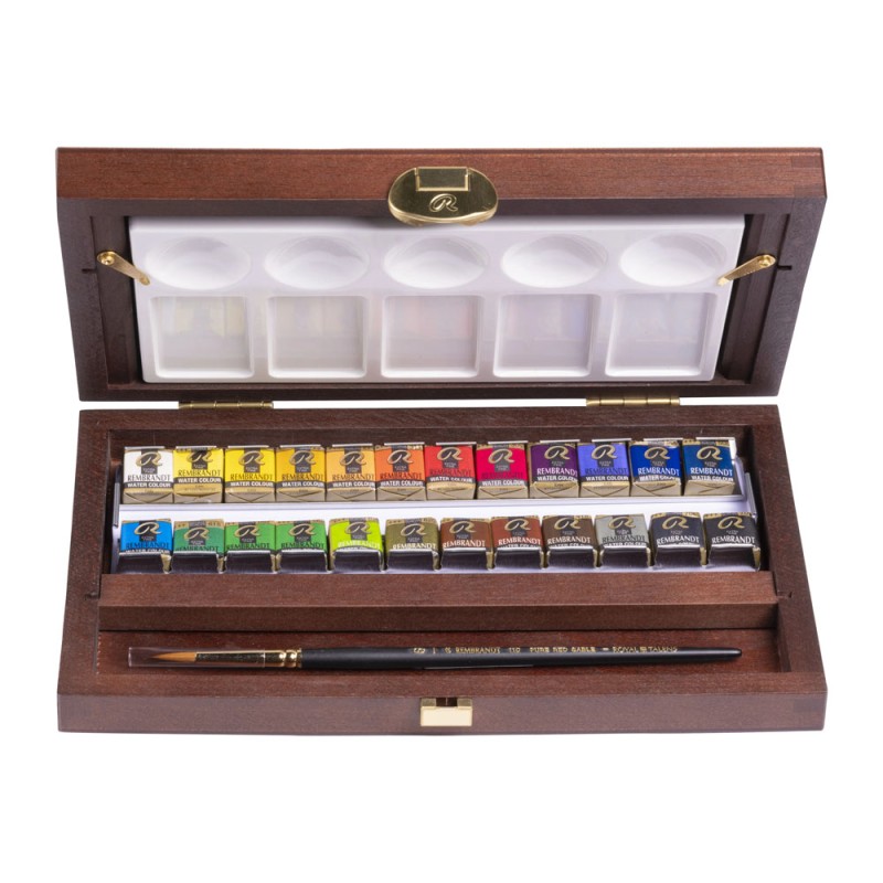 Rembrandt : Tablet Sulu Boya Seti : Traditional Set (Ahşap Kutu)