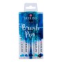 Talens : Ecoline : Fırça Uçlu Kalem Seti : 5 Renk : Blue