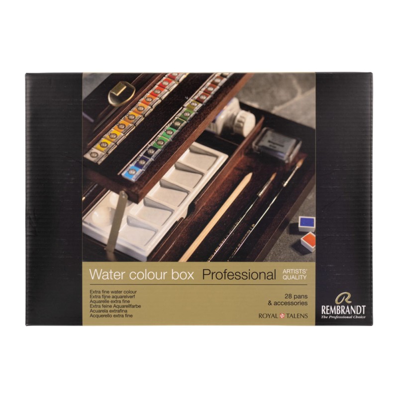 Rembrandt : Tablet Sulu Boya Seti : Professional Set (Ahşap Kutu)