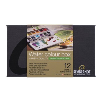 Rembrandt : Tablet Sulu Boya Seti : Landscape Colour : 12 Renk (Metal Kutu)