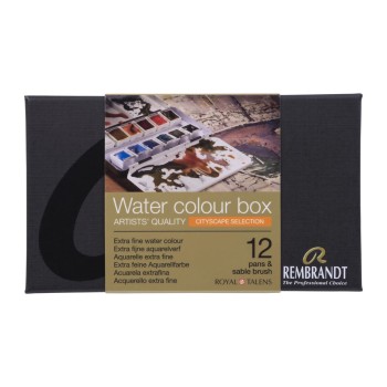 Rembrandt : Tablet Sulu Boya Seti : Urban Cityscape Colour : 12 Renk (Metal Kutu)