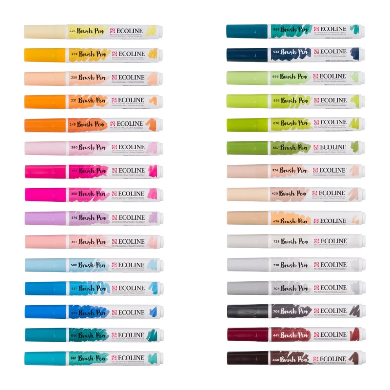 Talens : Ecoline : Fırça Uçlu Kalem Seti : 30 Renk : Additional 