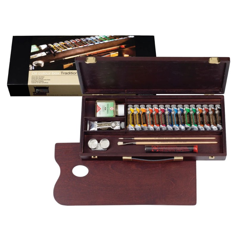 Rembrandt : Yağlı Boya Seti : Traditional Set : Ahşap Kutu