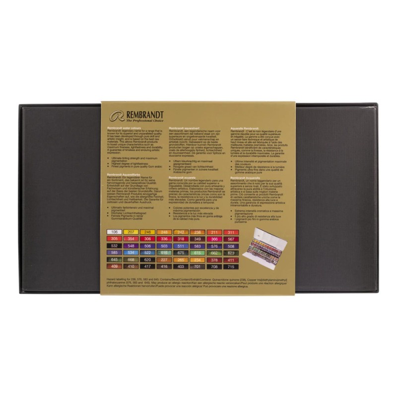 Rembrandt : Tablet Sulu Boya Seti : 48 Renk (Metal Kutu)