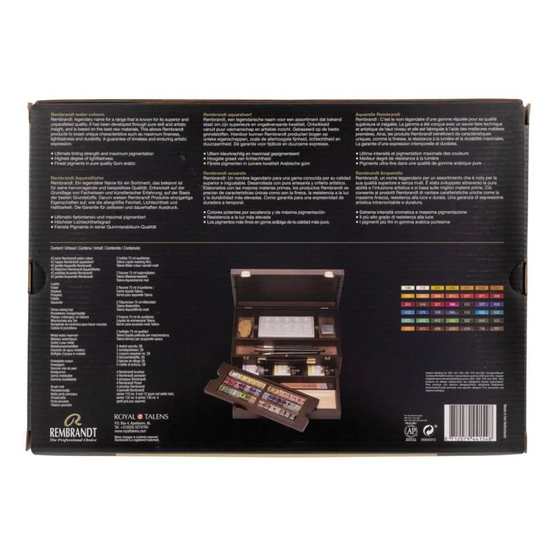 Rembrandt : Tablet Sulu Boya Seti : Master Set (Ahşap Kutu)
