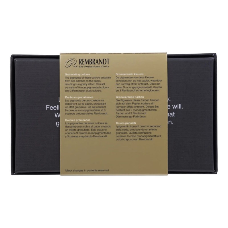 Rembrandt : Tablet Sulu Boya Seti : Granulating Colour : 12 Renk (Metal Kutu)