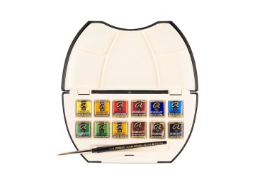 Rembrandt : Tablet Sulu Boya Seti : Pocket Box : 12 Renk (Plastik Kutu)