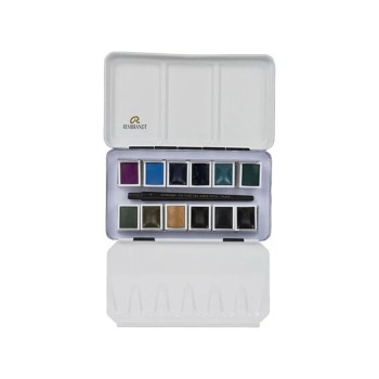 Rembrandt : Tablet Sulu Boya Seti : Granulating Colour : 12 Renk (Metal Kutu)