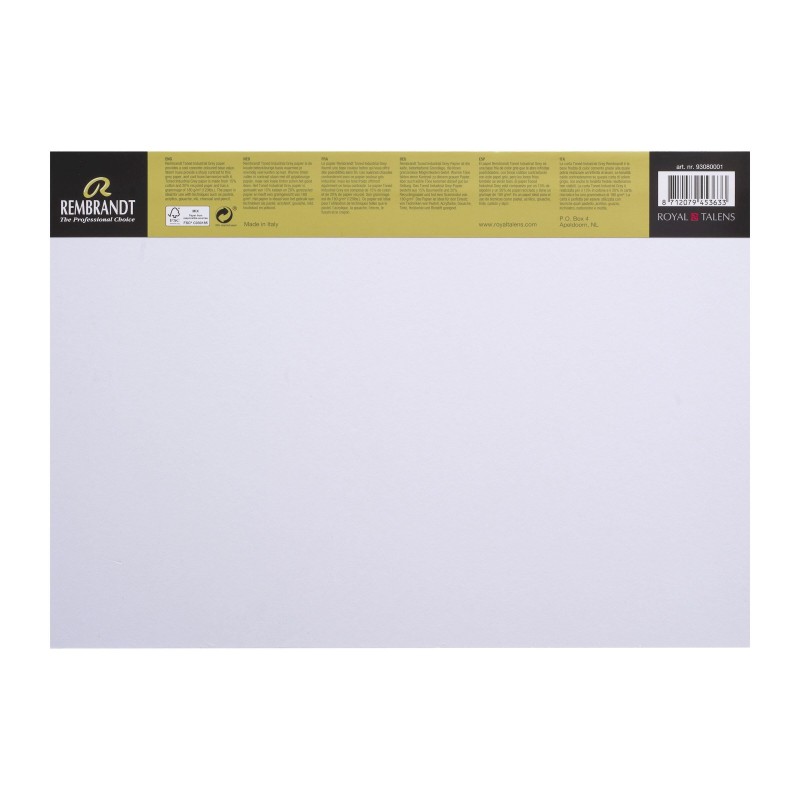 Rembrandt : Renkli Çizim Defteri : Industrial Grey : A3 : 180 gr : 50 Yaprak