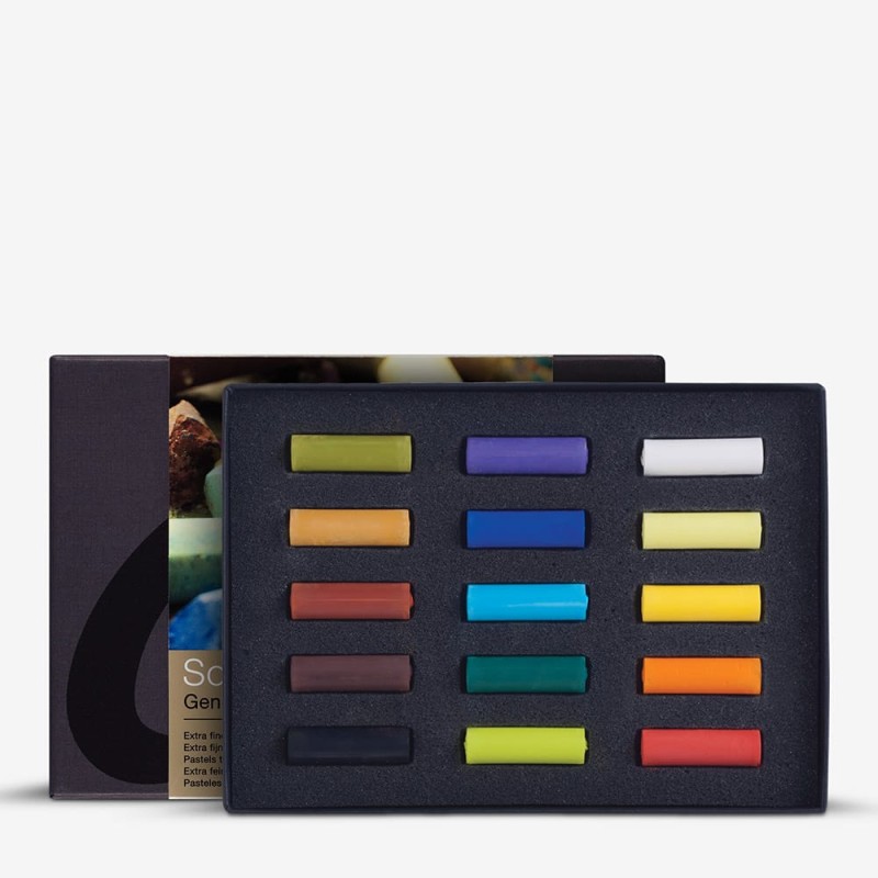 Remdrandt : Soft Pastel Boya Seti : General Selection : 15 Renk (Yarım Boy)
