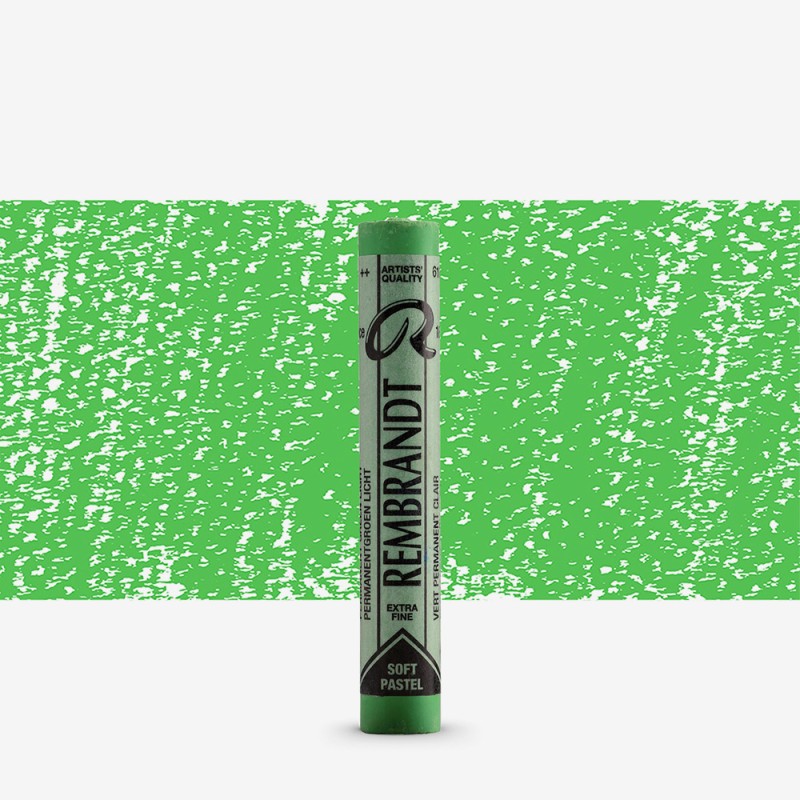 Rembrandt : Soft Pastel Boya : Permanent Green Light : 618.5