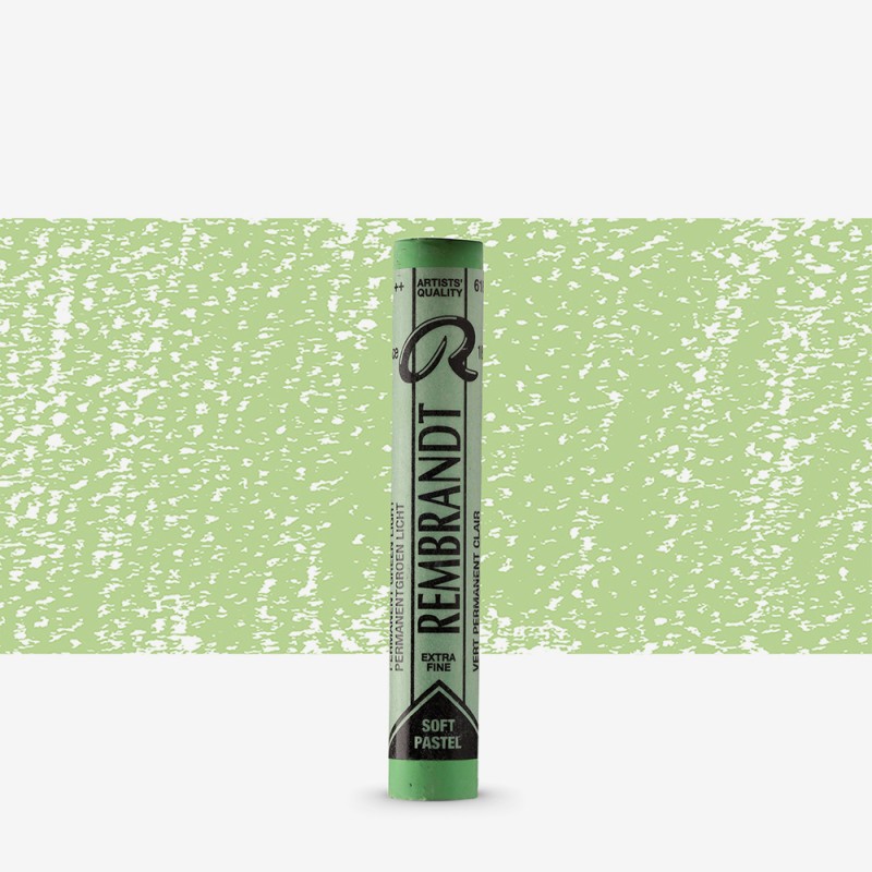 Rembrandt : Soft Pastel Boya : Permanent Green Light : 618.8