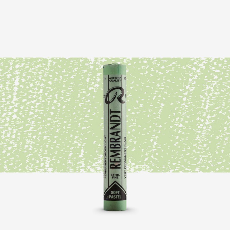 Rembrandt : Soft Pastel Boya : Permanent Green Light : 618.9