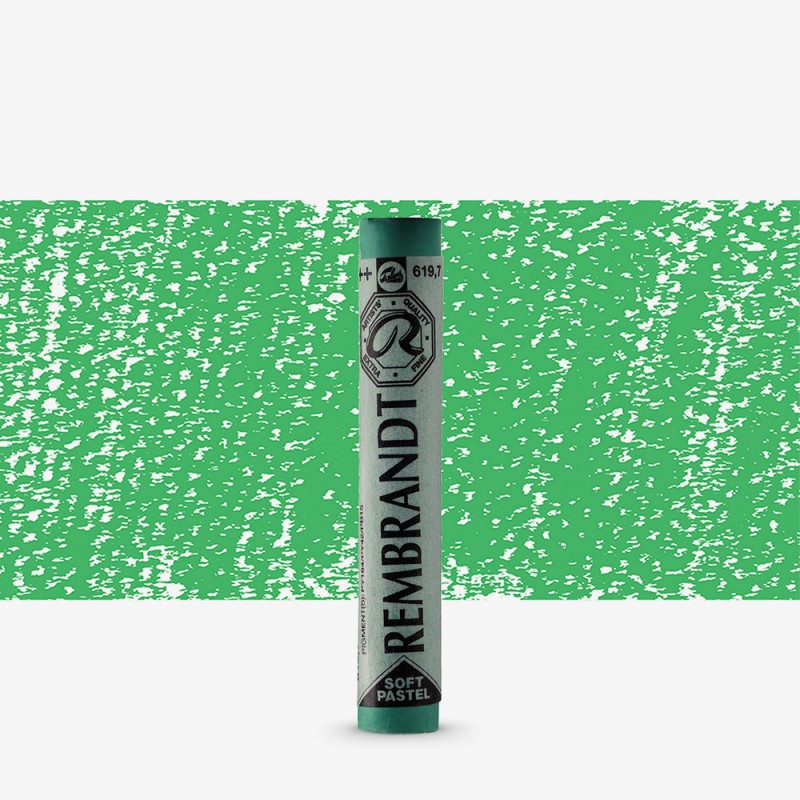 Rembrandt : Soft Pastel Boya : Permanent Green Deep : 619.7