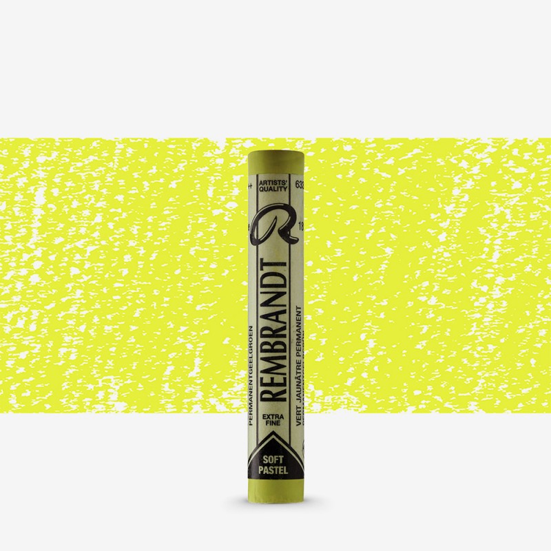 Rembrandt : Soft Pastel Boya : Permanent Yellowish Green : 633.5