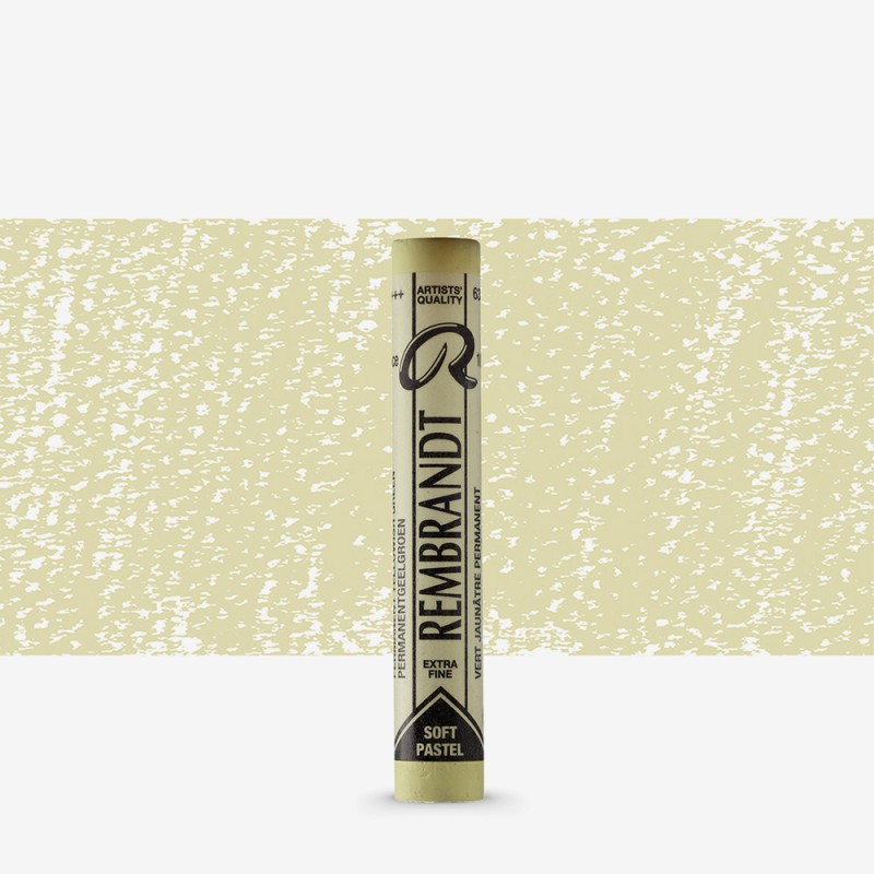 Rembrandt : Soft Pastel Boya : Permanent Yellowish Green : 633.9
