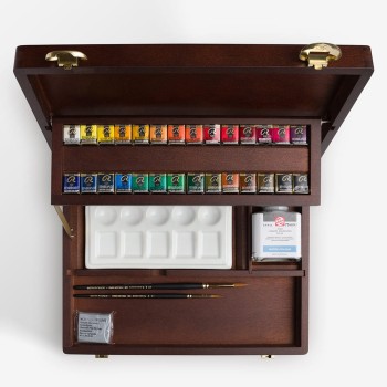 Rembrandt : Tablet Sulu Boya Seti : Professional Set (Ahşap Kutu)