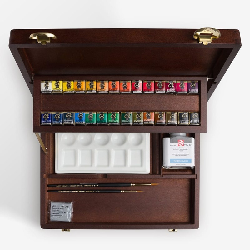 Rembrandt : Tablet Sulu Boya Seti : Professional Set (Ahşap Kutu)